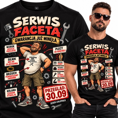 KOSZULKA DZIEŃ CHŁOPAKA SERWIS FACETA